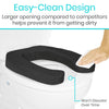 Cushioned Toilet Seat Riser, Black, 2 Inch Soft