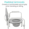 Folding Commode, 3 Pack