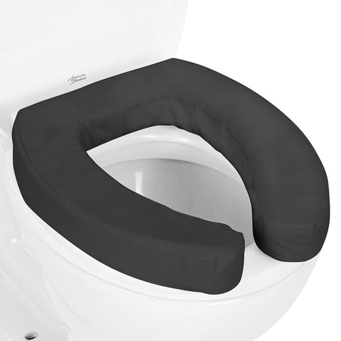 Cushioned Toilet Seat Riser, Black, 2 Inch Soft