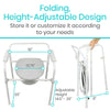 Folding Commode, 3 Pack