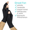 Copper Arthritis Gloves, Fingerless