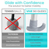 Walker Ski Glides and Covers Heavy Duty