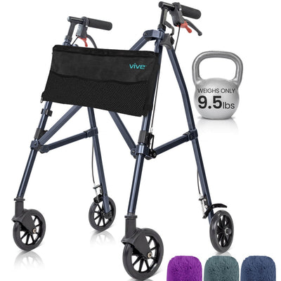 4 Wheel Air Frame Walker with Bag