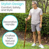 Wooden Walking Stick (2 Pack)