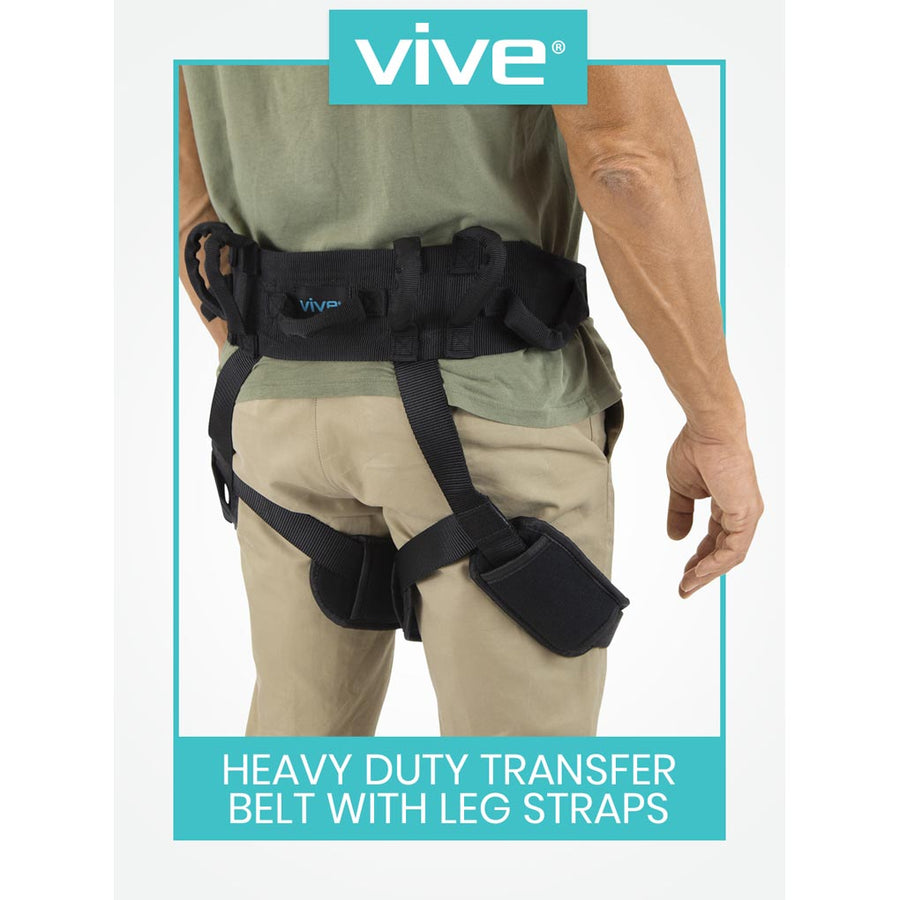 Heavy Duty Transfer Belt with Leg Straps