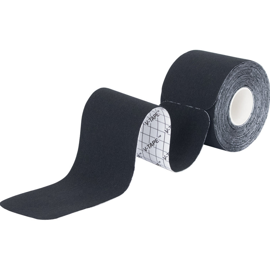 Kinesiology Tape, Pre-Cut, 2 in x 16.4 ft, Black