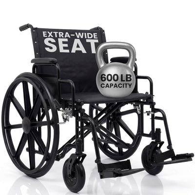 Bariatric Wheelchair K7, 26 to 30 Inch, 600 lb