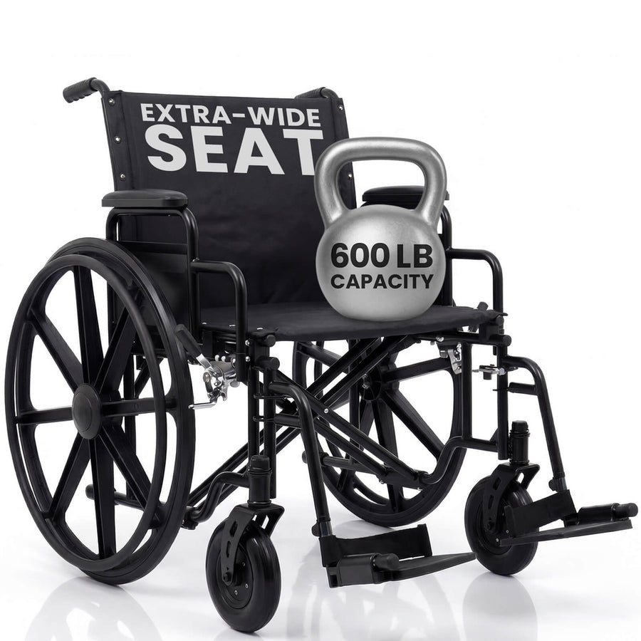 Bariatric Wheelchair K7, 26 to 30 Inch, 600 lb