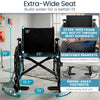 Bariatric Wheelchair K7, 26 to 30 Inch, 600 lb