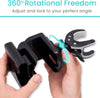 Hands turning the cup holder on its clamp