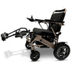 ComfyGO power wheelchair with the leg rests extended