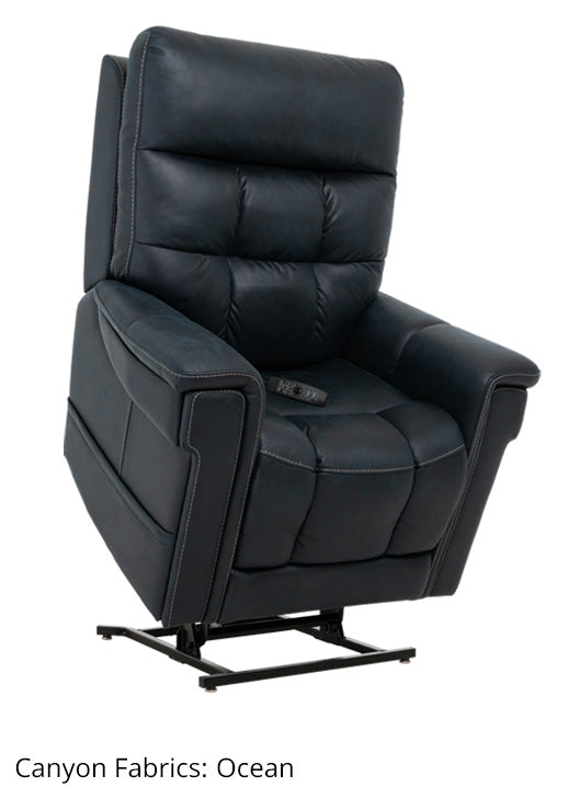 Pride VivaLift! Radiance power lift recliner in dark blue