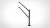 EZ-ACCESS RAILWAY Modular Handrail System, 5 ft Stair Handrail Kit / Black Powder Coat
