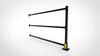 EZ-ACCESS RAILWAY Modular Handrail System, Post with 5 ft Handrail and Barrier Kit / Black Powder Coat